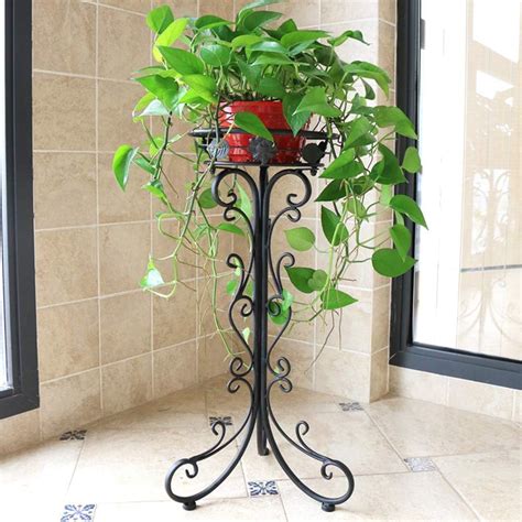 house plants in metal pots|outdoor metal hanging plant stand.